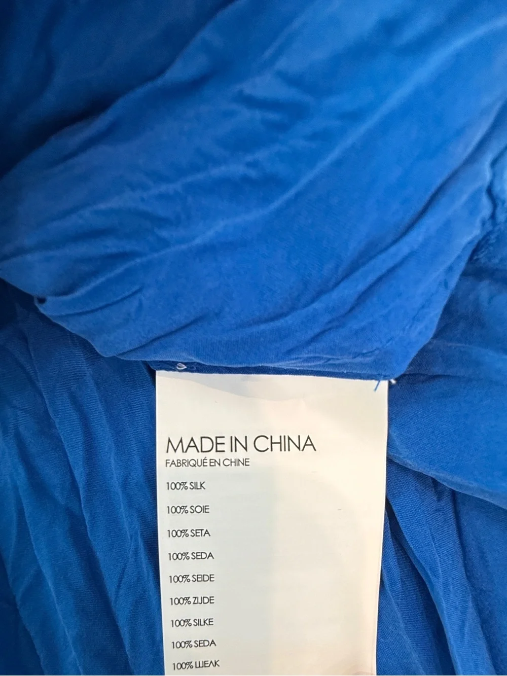 Club Monaco Bright Blue Crinkle Maxi Skirt